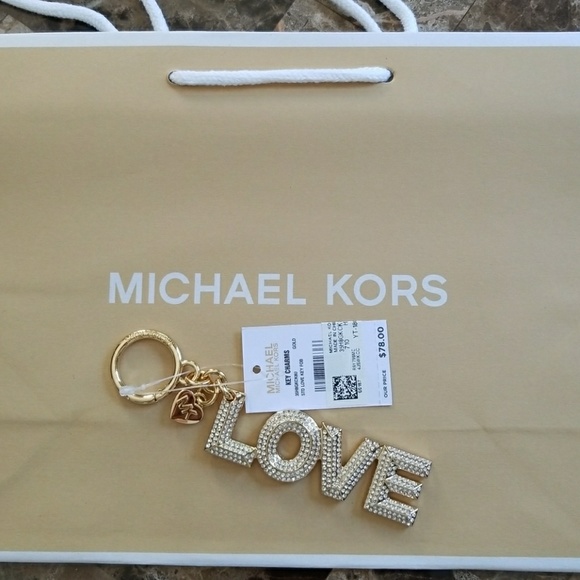 Michael Kors Other - Michael Kors LOVE Key Charm Chain Gold tone